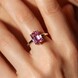 Anello in argento con Kunzite