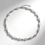 Collana in argento con Perla d'Acqua Dolce Bianca