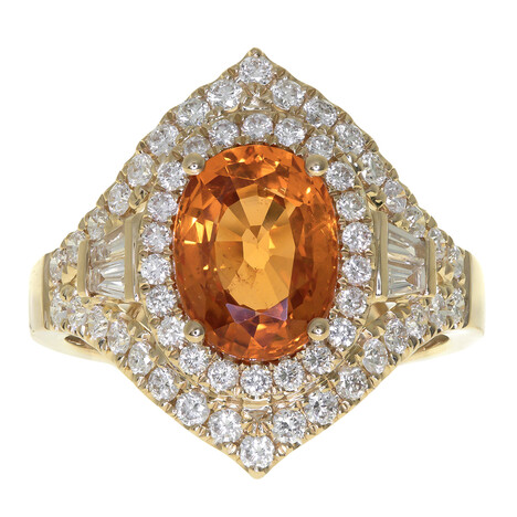 Anello in oro con Granato Mandarino (CIRARI)