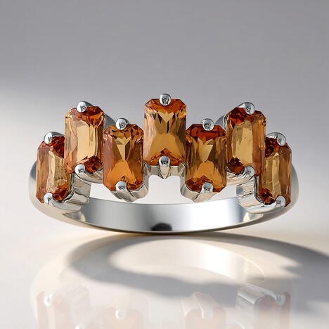 Anello in argento con Topazio Tepetate