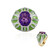 Anello in argento con Ametista (Adela Silber)
