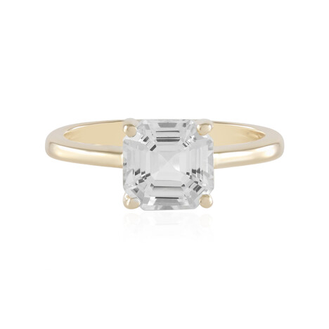 Anello in argento con Topazio Bianco