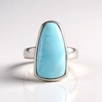 Anello in argento con Larimar (KM by Juwelo)