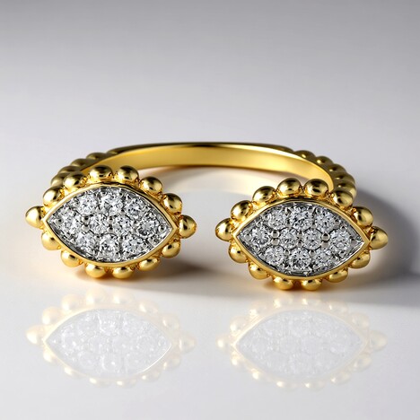 Anello in oro con Diamante SI1 (G) (Annette)