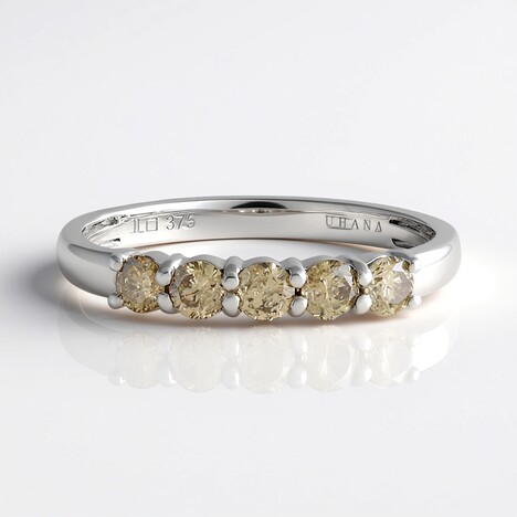 Anello in oro con Diamante Cioccolato I2 (SUHANA)