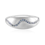 Anillo en plata con Zafiro azul (SAELOCANA)