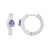 Pendientes en plata con Tanzanita