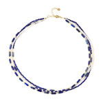 Collier en argent et Lapis-Lazuli (Riya)