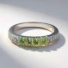 Anello in argento con Alessandrite Occhio di Gatto