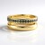Anello in argento con Diamante Blu I2