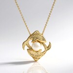 Collana in argento con Perla d'Acqua Dolce Bianca