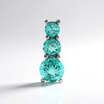 Ciondolo in argento con Quarzo color paraiba