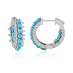 Zilveren oorbellen met Sleeping Beauty Turkooisen (Dallas Prince Designs)