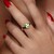 Bague en argent et Diaspore à couleur changeante