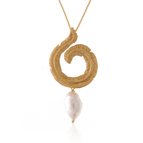 Süßwasserzuchtperlen-Silberhalskette (Joias do Paraíso)