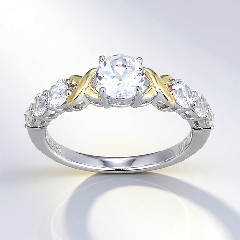 Anello in argento con Topazio Bianco (Adela Silber)