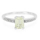 Anello placcato in platino con Kunzite Canarino
