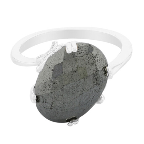 Anello in argento con Ematite Nera