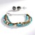 Parure in argento con Howlite (Riya)