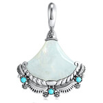 Pendentif en argent et Nacre (Desert Chic)