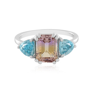 Anillo en plata con Ametrino de Anahí