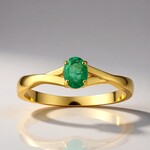 Anello in argento con Smeraldo Zambia