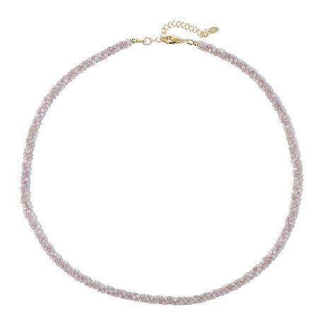 Kunzit-Silberhalskette