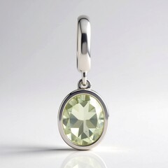 Ciondolo in argento con Ametista Verde