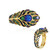 Zilveren ring met een kobaltblauwe spinel (Gems en Vogue)
