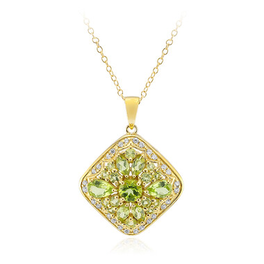 Collar en plata con Peridoto de Birmania