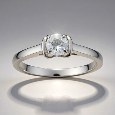 Bague en argent et Zircon