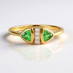 Anello in argento con Lemshuku Tsavorite