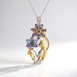 Collana in argento con Tanzanite (Gems en Vogue)