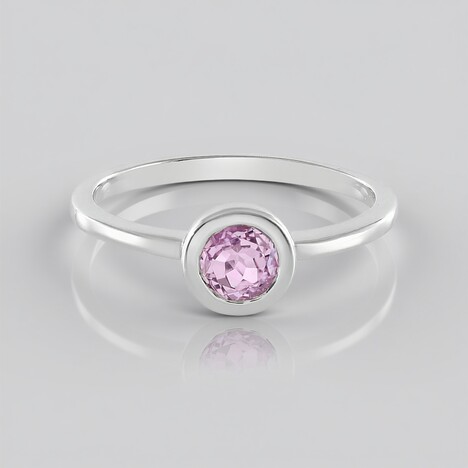Anello in argento con Kunzite
