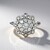 Anello in argento con Zaffiro Bianco