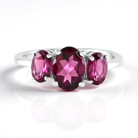 Anello in argento con Rodolite di Naktamunda