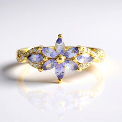 Anello in argento con Tanzanite