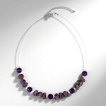 Collar en plata con Espinela roja noble