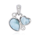 Colgante en plata con Larimar