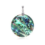 Abalone-Muschel-Silberanhänger