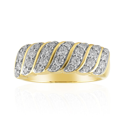 14K VVS1 (G) Diamond Gold Ring (Annette)