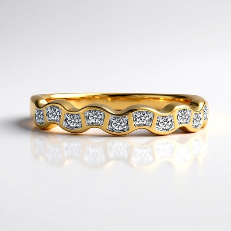 Anello in oro con Diamante IF (D) (Annette)