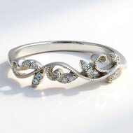 Anello in oro con Diamante SI1 (H) (CIRARI)