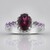 Anello in argento con Rodolite della Rift Valley