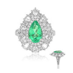 Anillo en oro con Esmeralda de Colombia (CIRARI)