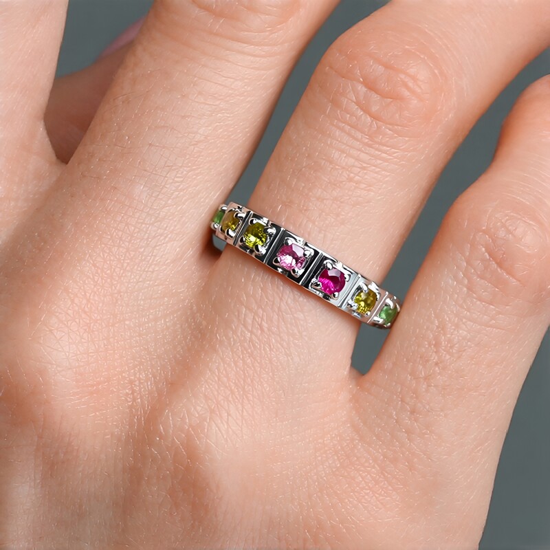 Anello in argento con Tormalina