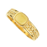 Baltischer Milky-Bernstein-Silberring (dagen)