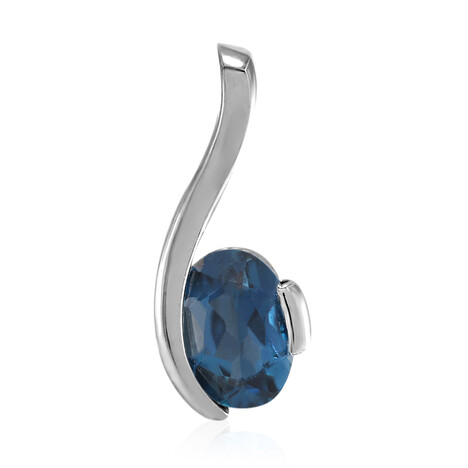 Ciondolo in argento con Topazio Blu Londra