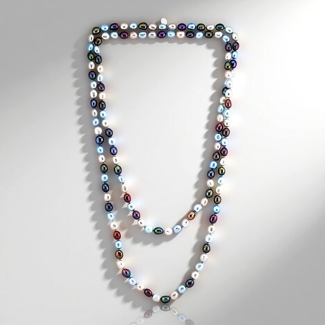 Collana in argento con Perla Mistica d'Acqua Dolce (TPC)