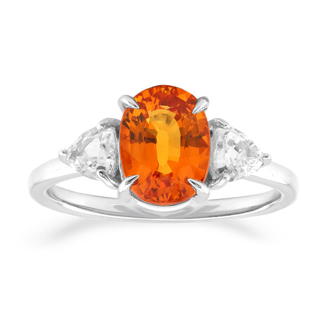 Bague en or et Saphir orange de Ban Ka Cha